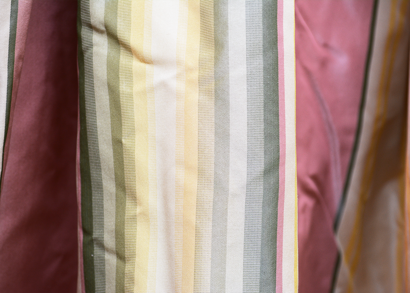 Striped Silk Drapes