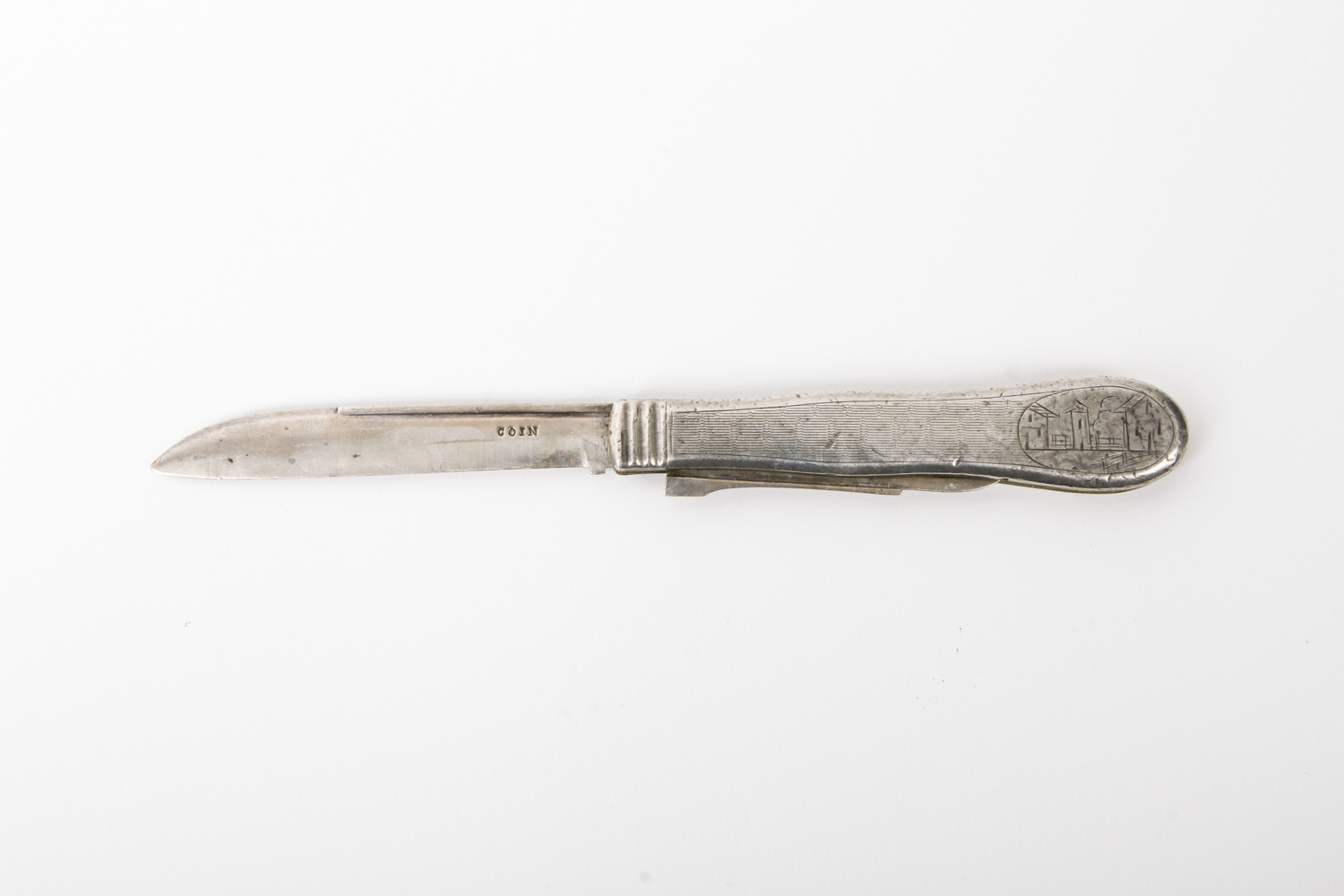 Vintage Coin Silver Pocket Knife