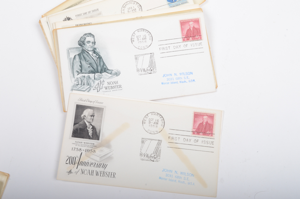 1950s First Day Issue Stamp Collection