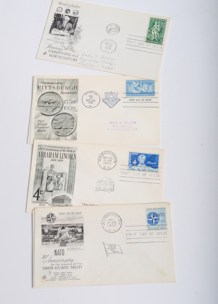 1950s First Day Issue Stamp Collection
