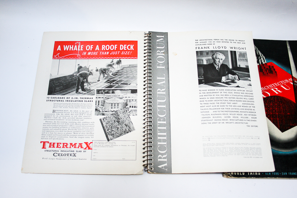 "The Architecture Forum" for 1938 and 1939