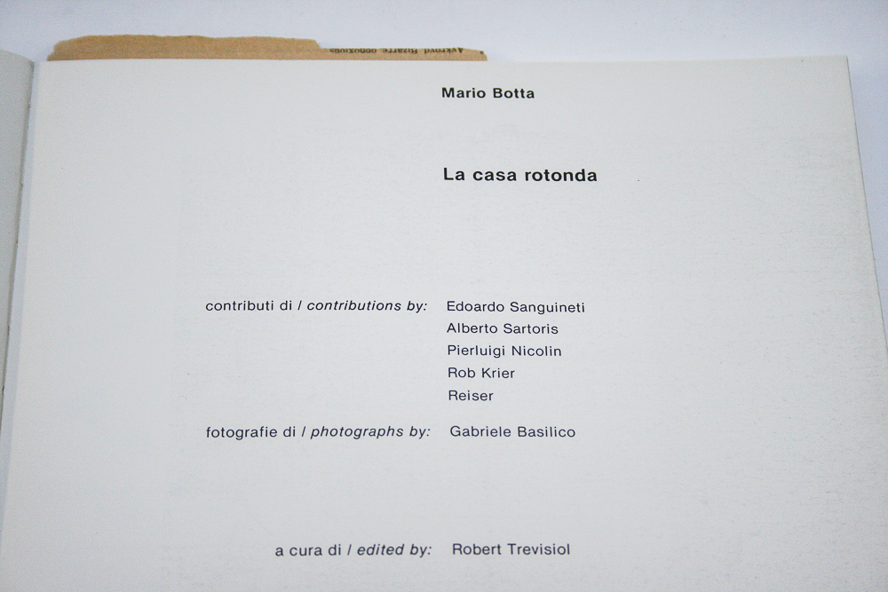 Mario Botta's  "la casa rotonda" and Miles Van Der Rohe "The Museum of Modern Art"