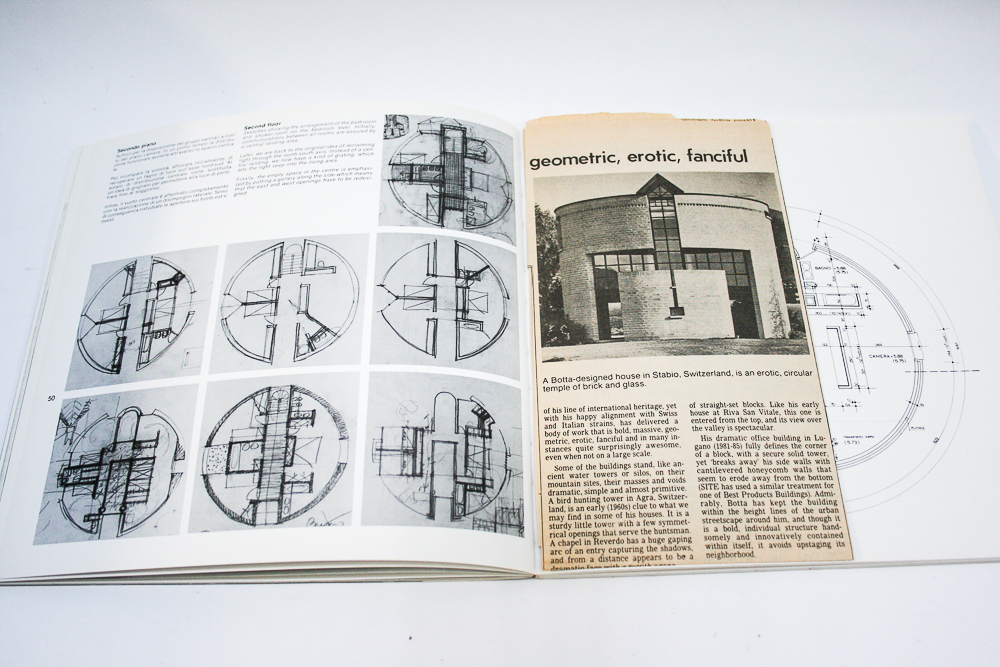 Mario Botta's  "la casa rotonda" and Miles Van Der Rohe "The Museum of Modern Art"