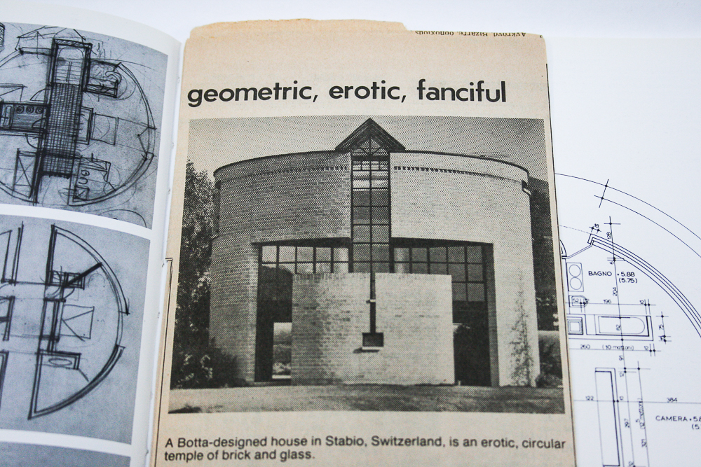 Mario Botta's  "la casa rotonda" and Miles Van Der Rohe "The Museum of Modern Art"