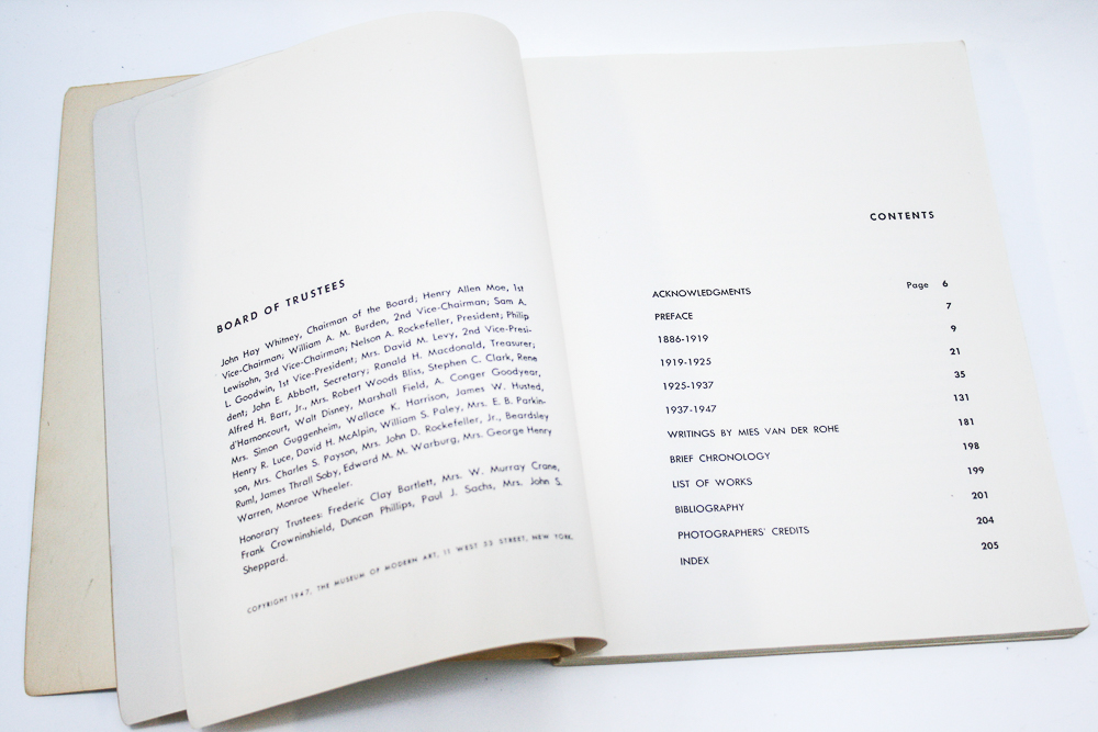 Mario Botta's  "la casa rotonda" and Miles Van Der Rohe "The Museum of Modern Art"