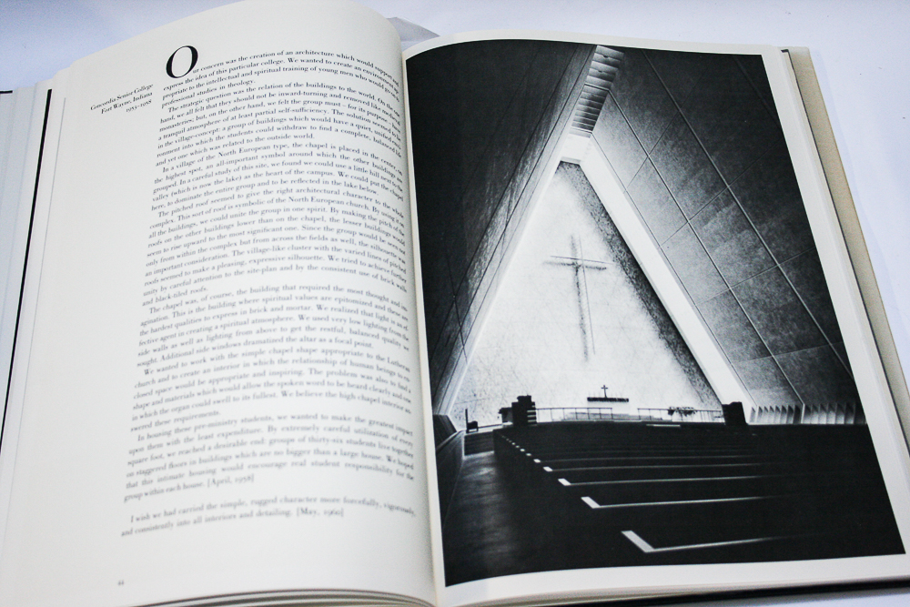 1962 First Edition "Eero Saarinen On His Work" by Aline B. Saarinen