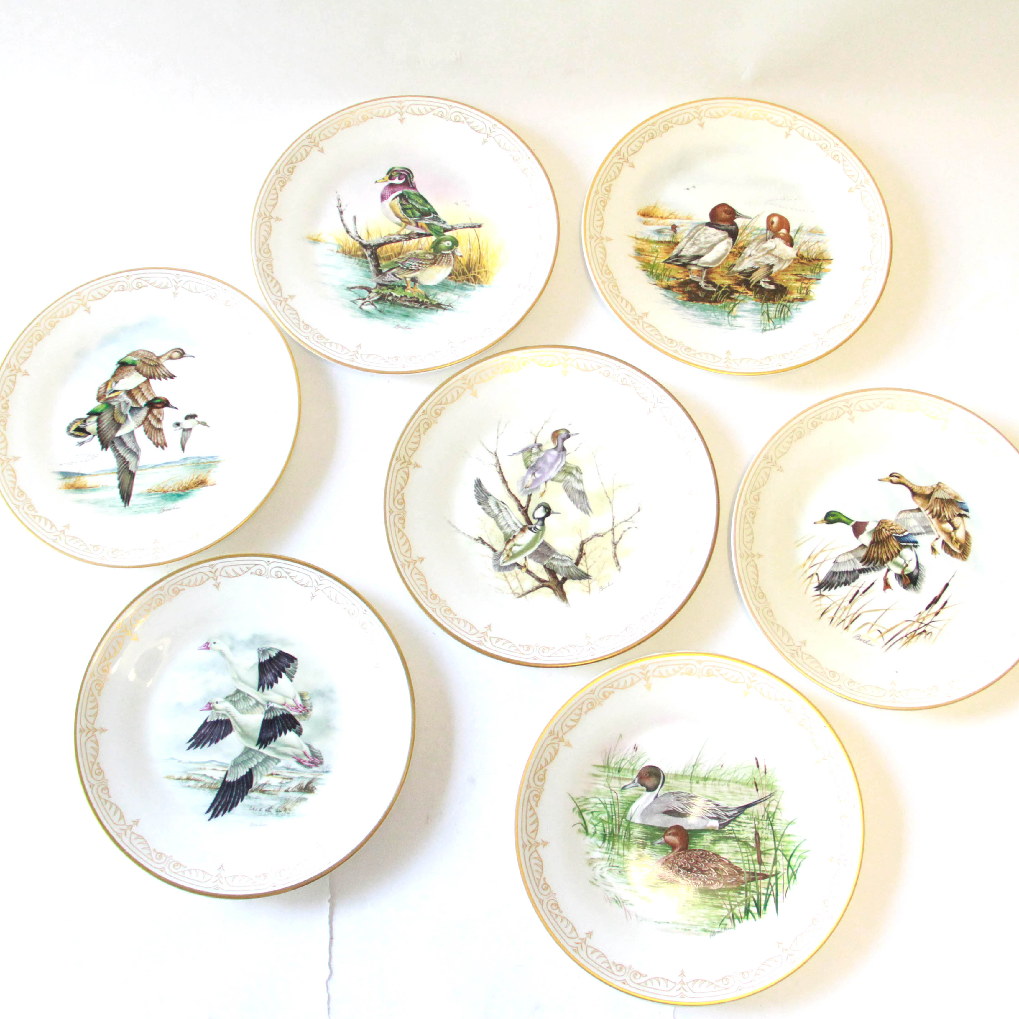 Limited Edition Edward Marshall Boehm "Water Bird" Plate Collection