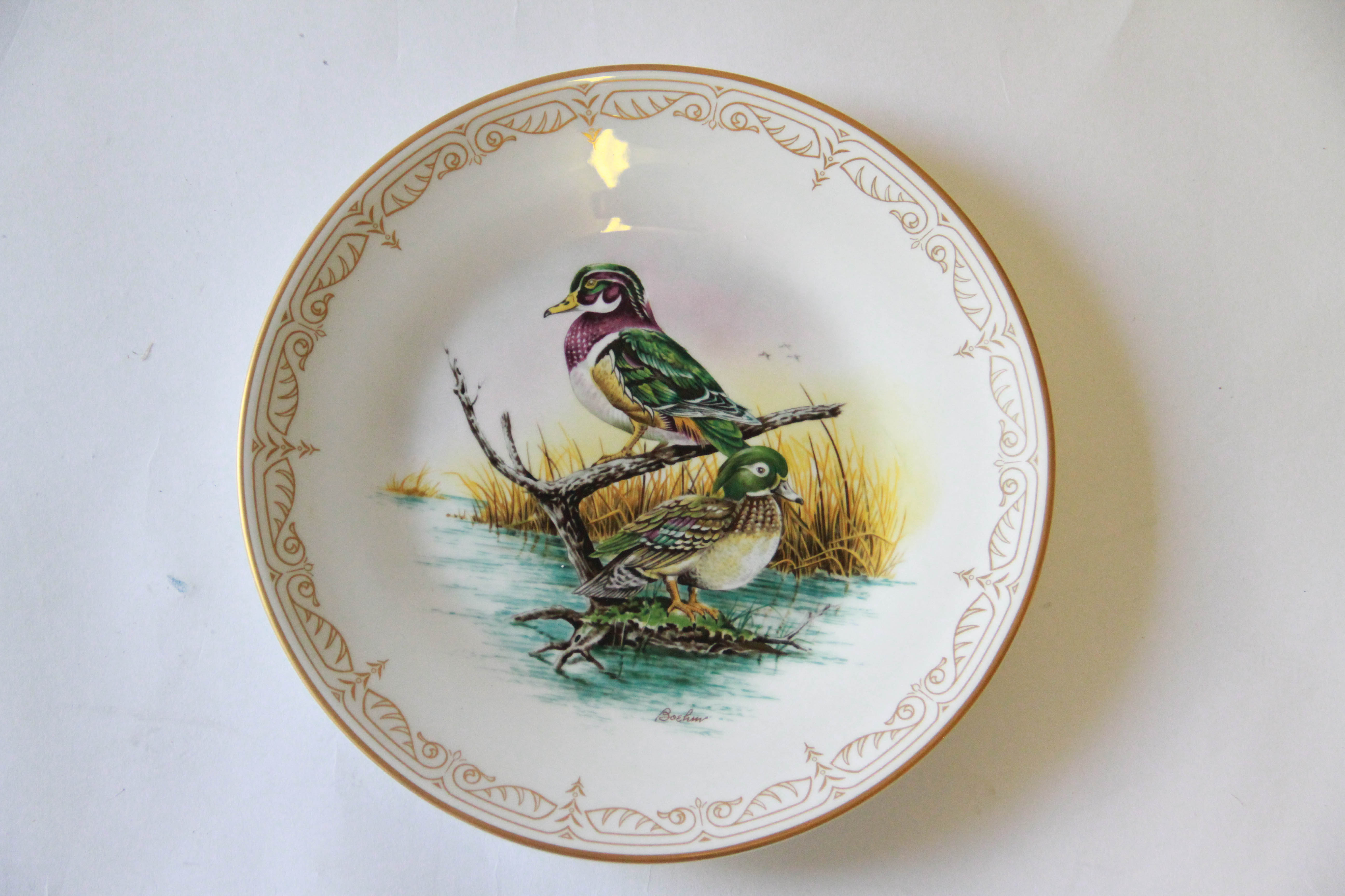 Limited Edition Edward Marshall Boehm "Water Bird" Plate Collection
