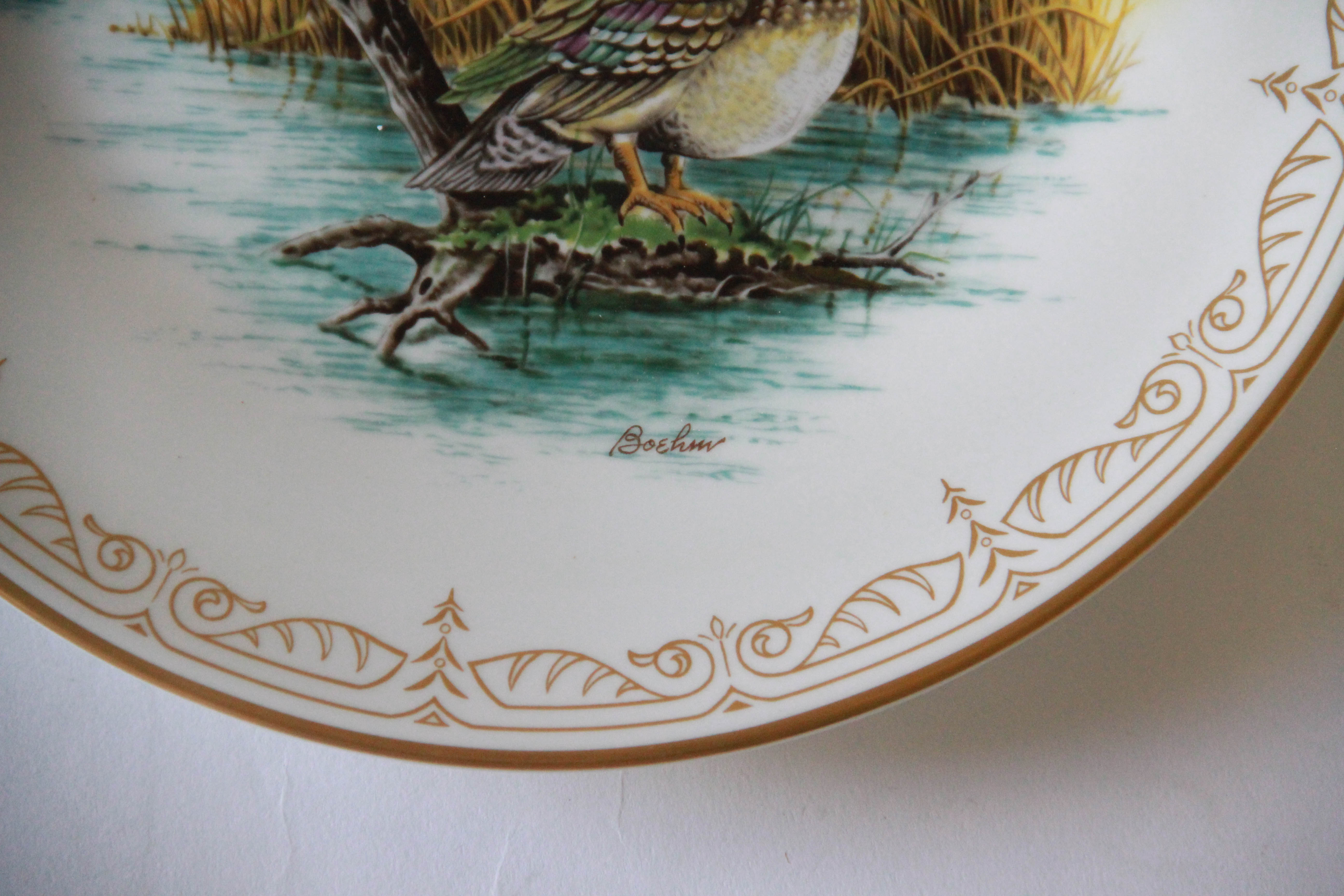 Limited Edition Edward Marshall Boehm "Water Bird" Plate Collection