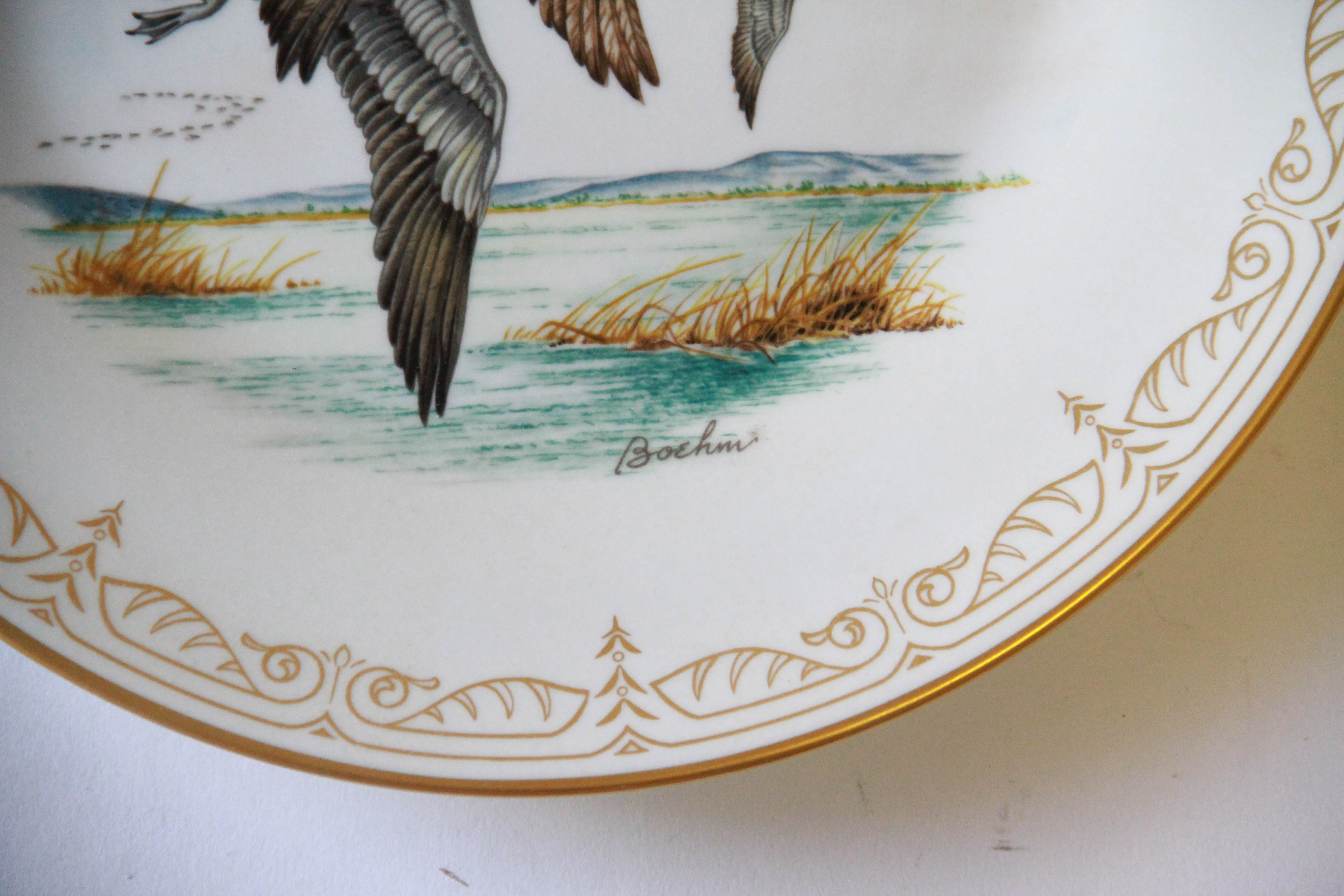 Limited Edition Edward Marshall Boehm "Water Bird" Plate Collection