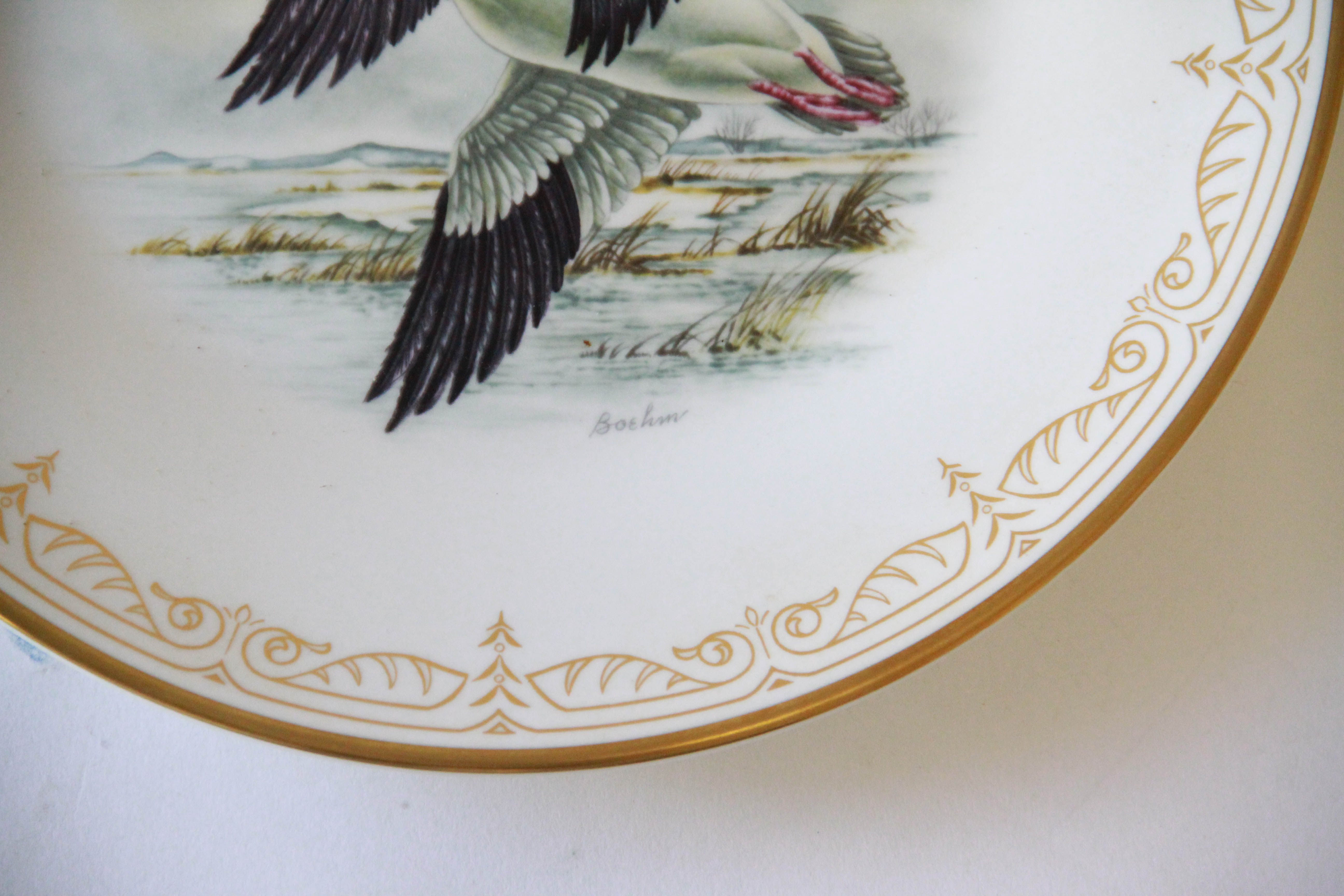 Limited Edition Edward Marshall Boehm "Water Bird" Plate Collection
