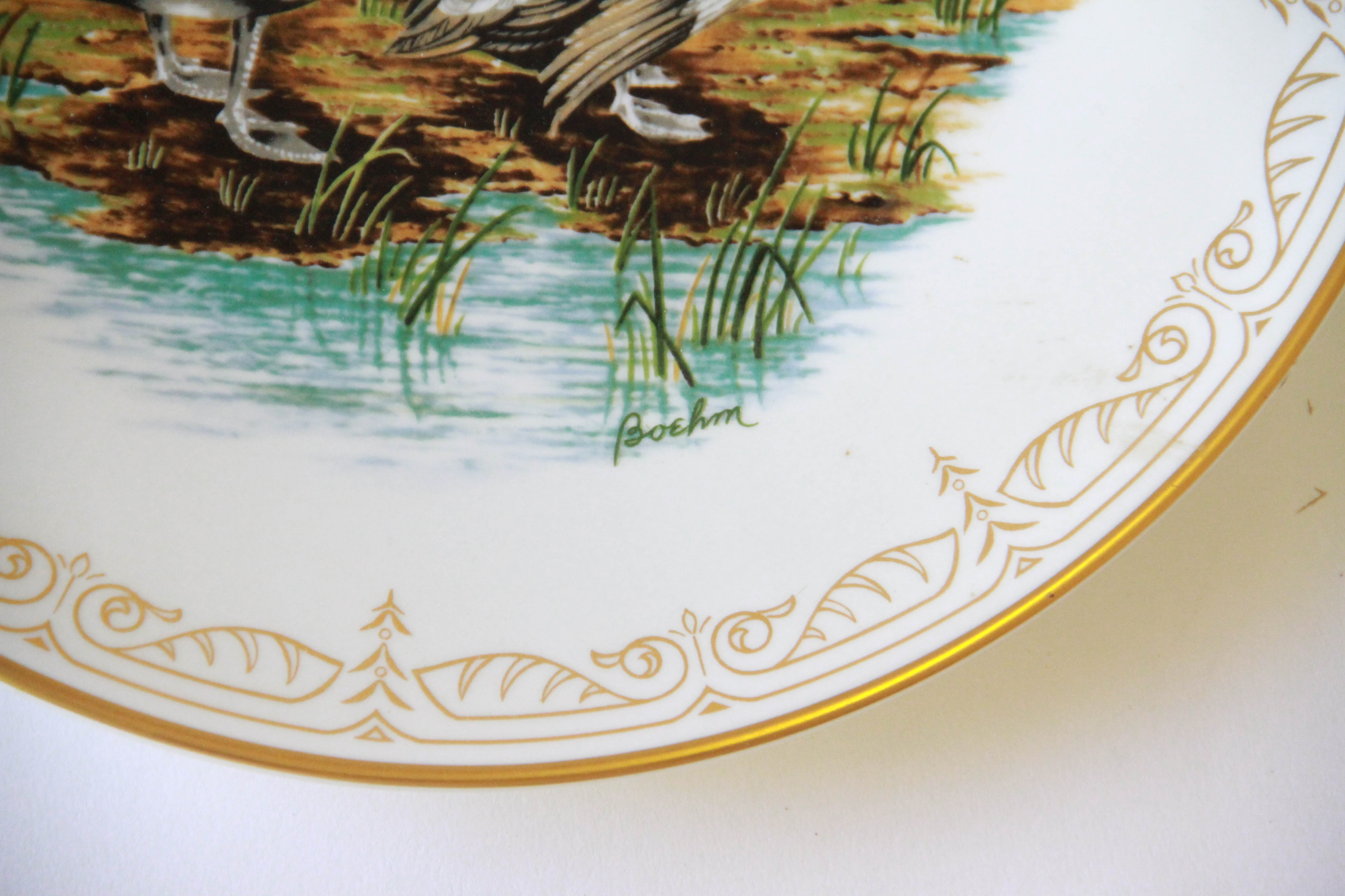 Limited Edition Edward Marshall Boehm "Water Bird" Plate Collection