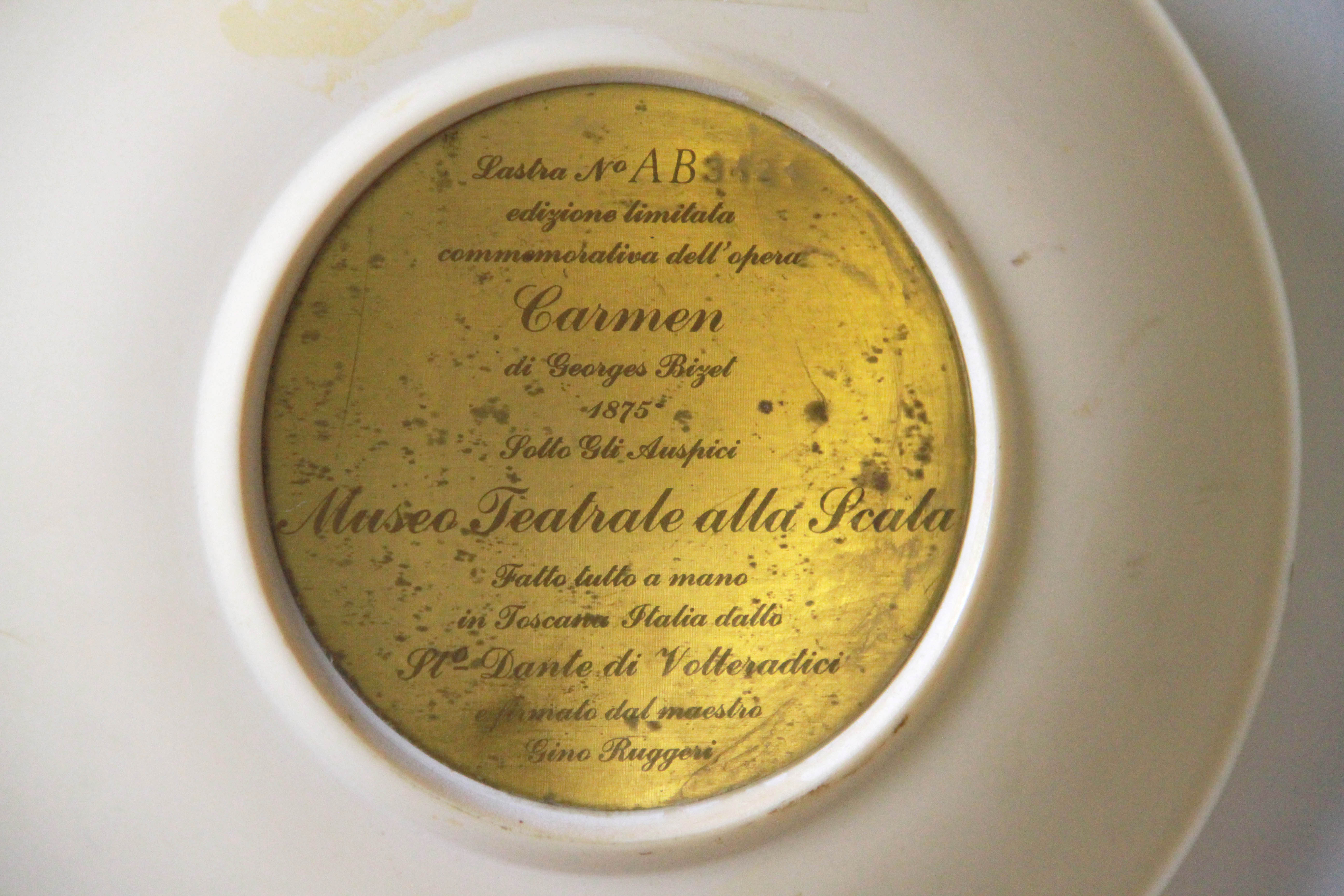 Museo Teatrale alla Scala Bas Relief Plates