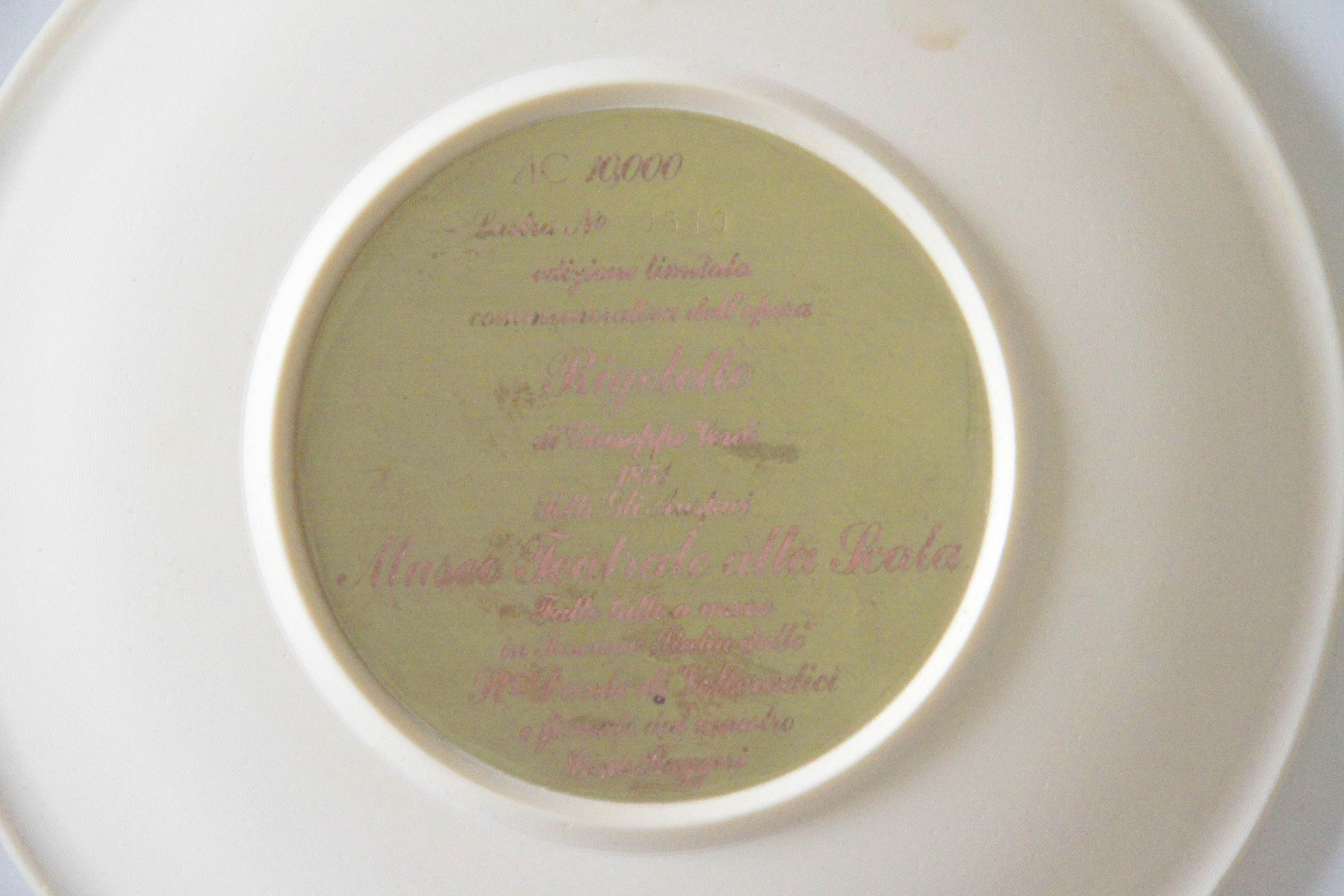 Museo Teatrale alla Scala Bas Relief Plates