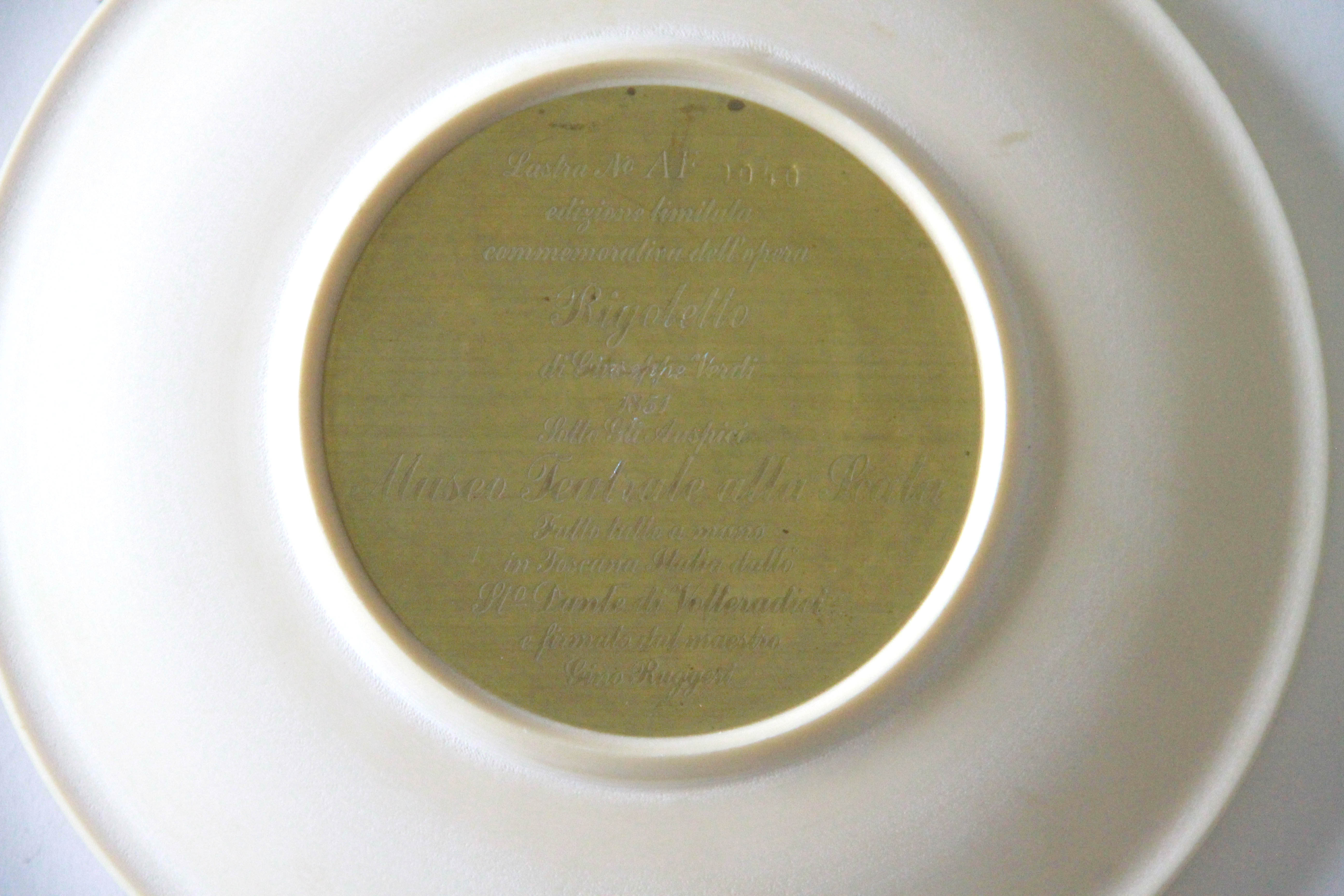 Museo Teatrale alla Scala Bas Relief Plates