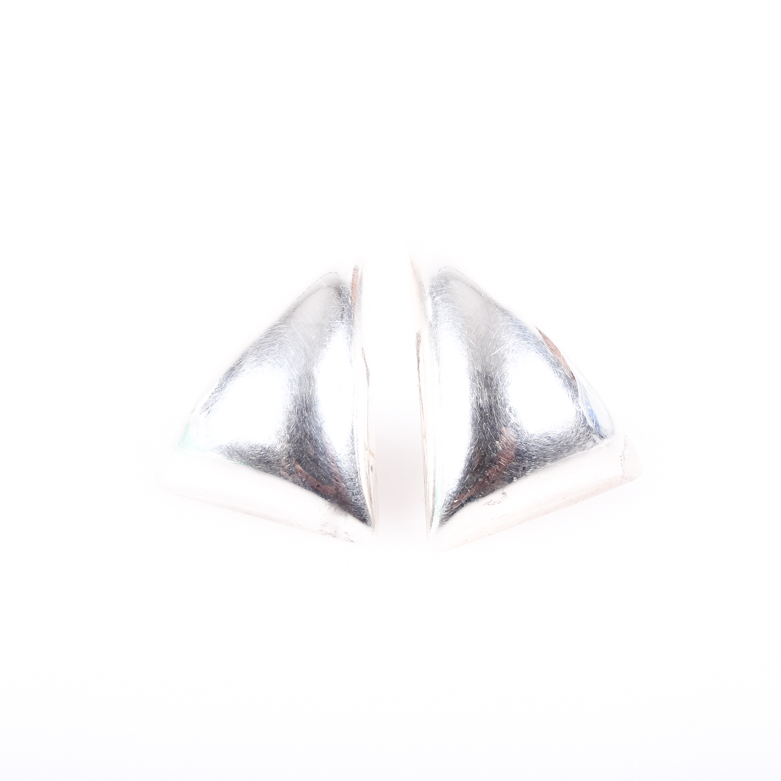 Modernist Mikal-Jon Bayanihan Sterling Silver Triangle Earrings