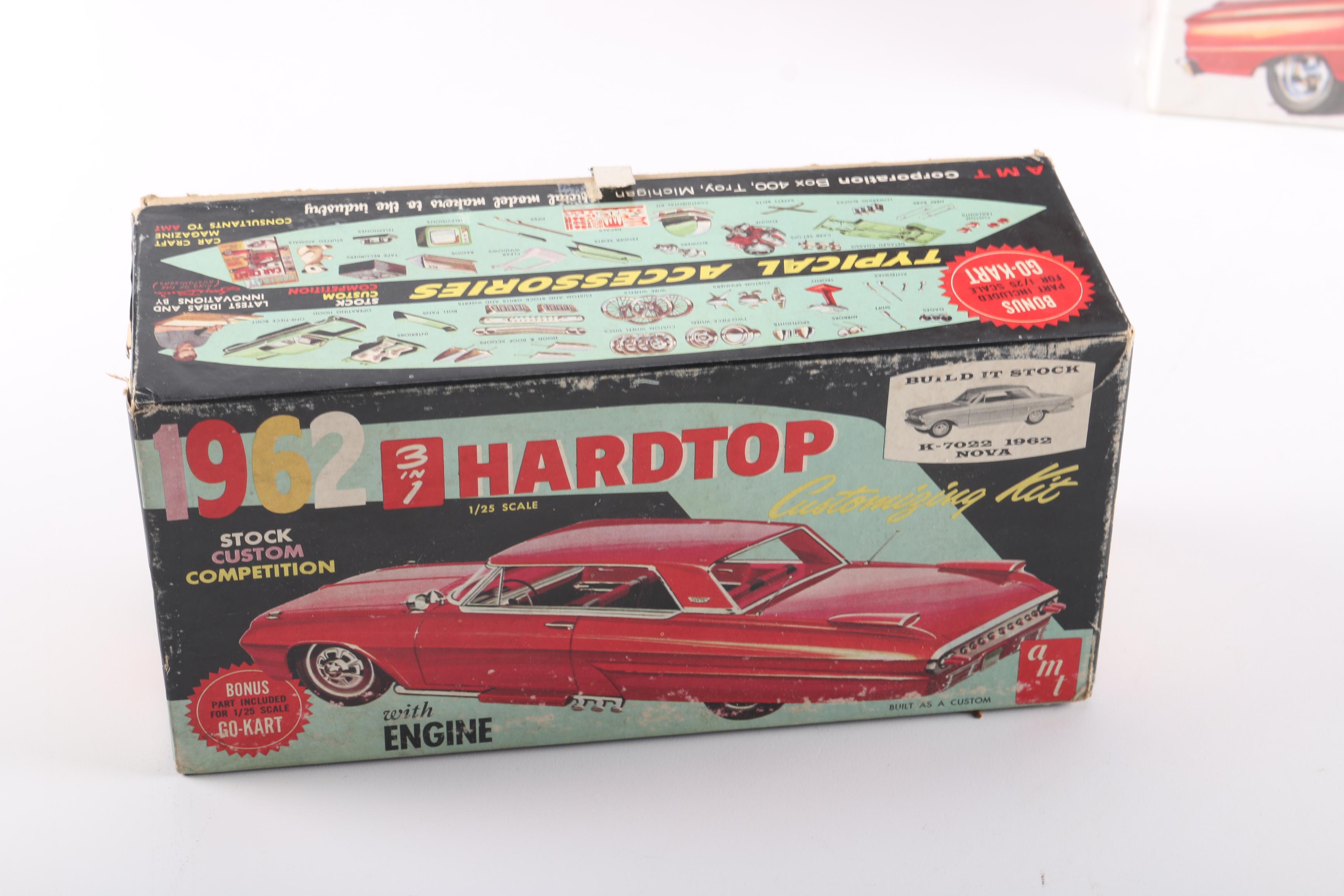 1960s and 1970s Car and Pickup Model Kits