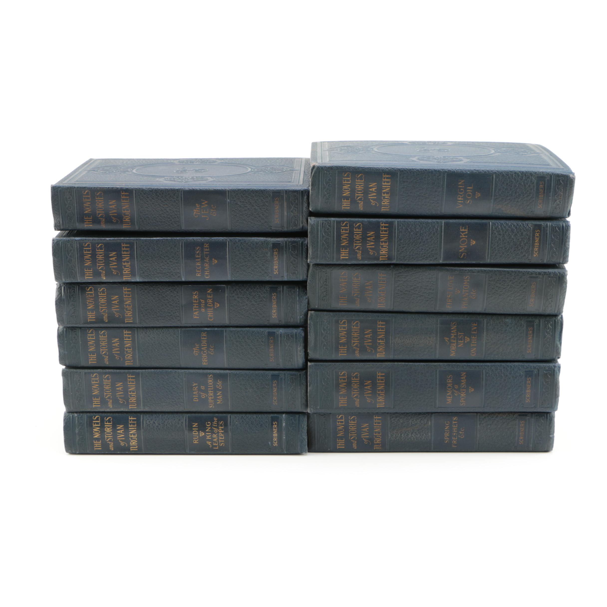 Set of "The Novels and Stories of Ivan Turgenieff"