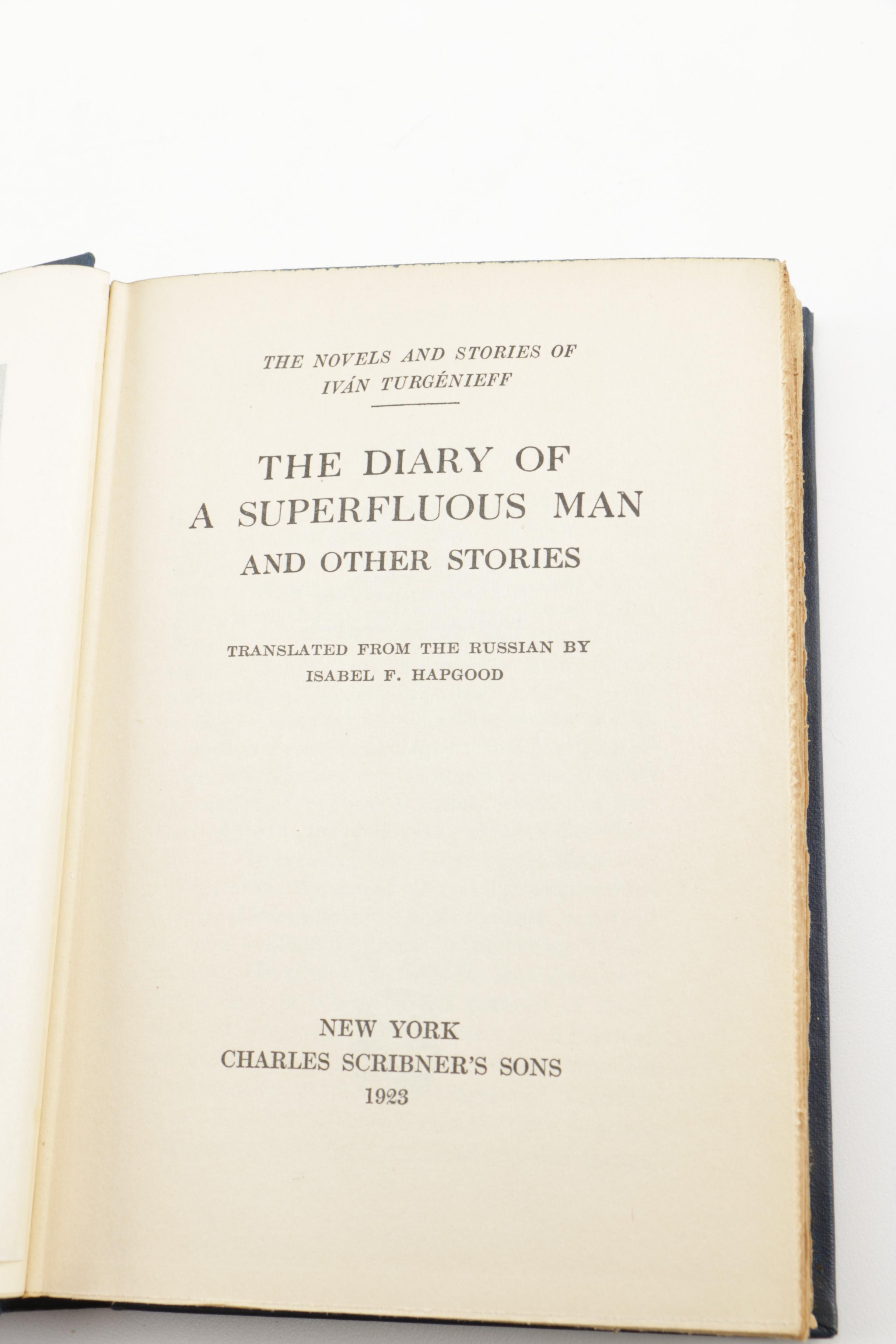Set of "The Novels and Stories of Ivan Turgenieff"