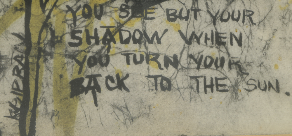 Batik on Linen of a Sunflower