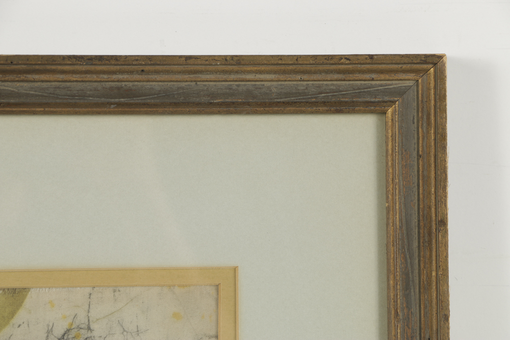 Batik on Linen of a Sunflower