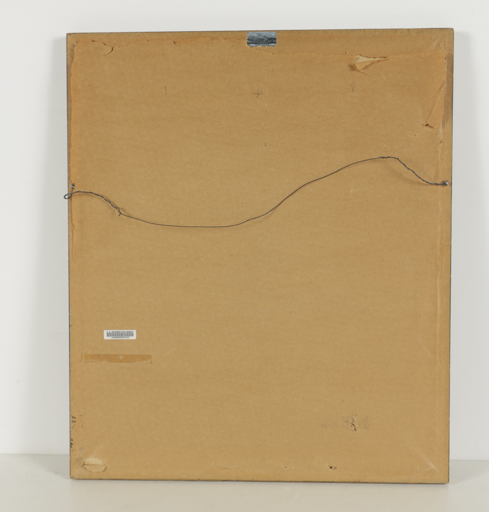 Batik on Linen of a Sunflower