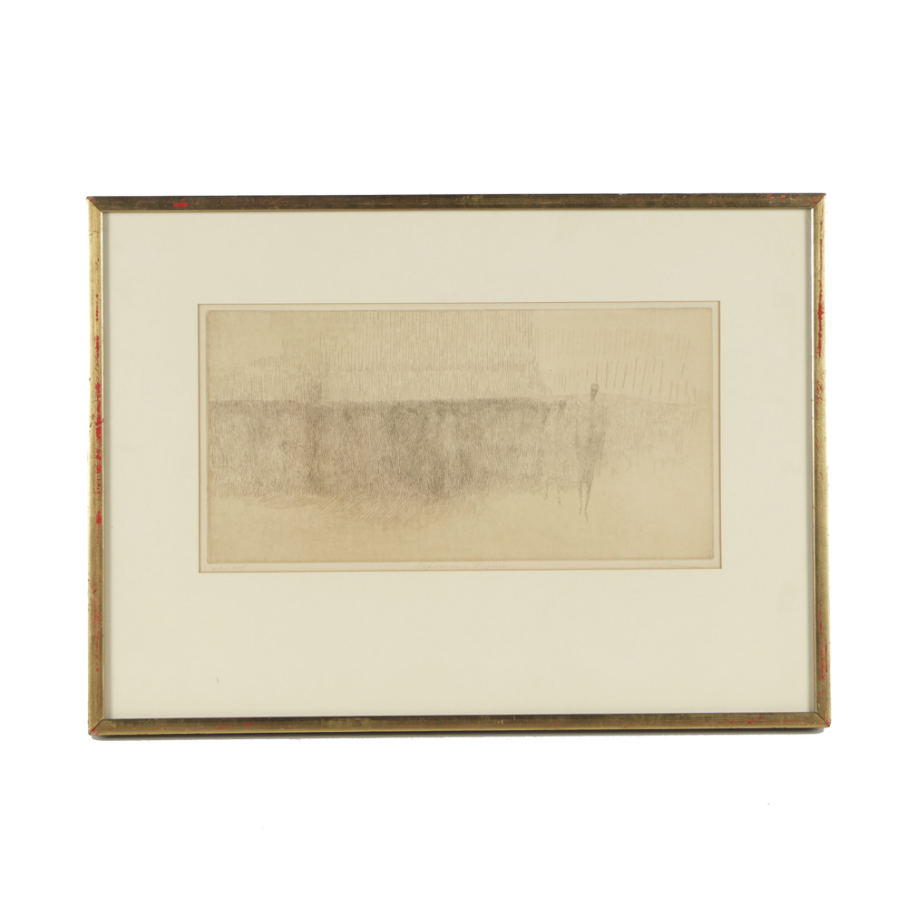 Harold Altman Limited Edition Lithograph on Paper "Approaching Figure"