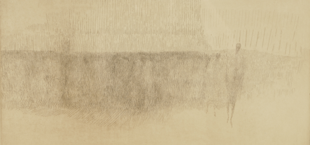 Harold Altman Limited Edition Lithograph on Paper "Approaching Figure"