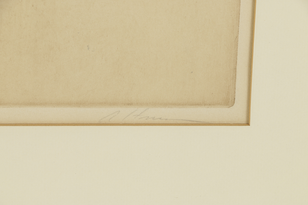 Harold Altman Limited Edition Lithograph on Paper "Approaching Figure"