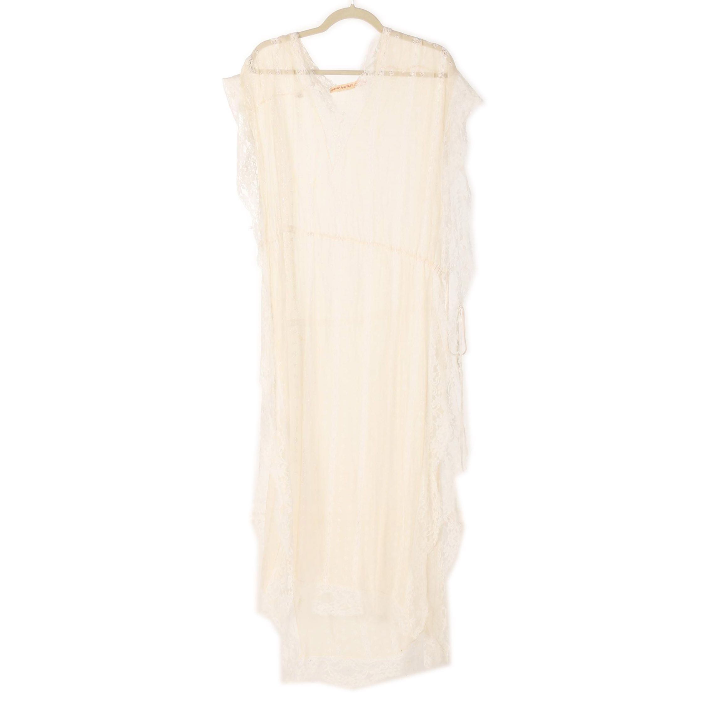 Shu-Ba by Holly Lueders Ivory and White Lace Slip