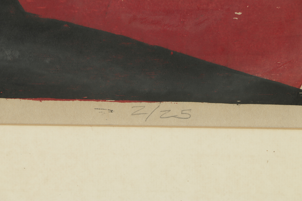 Robert Conover Limited Edition Woodcut on Paper "Enemy"