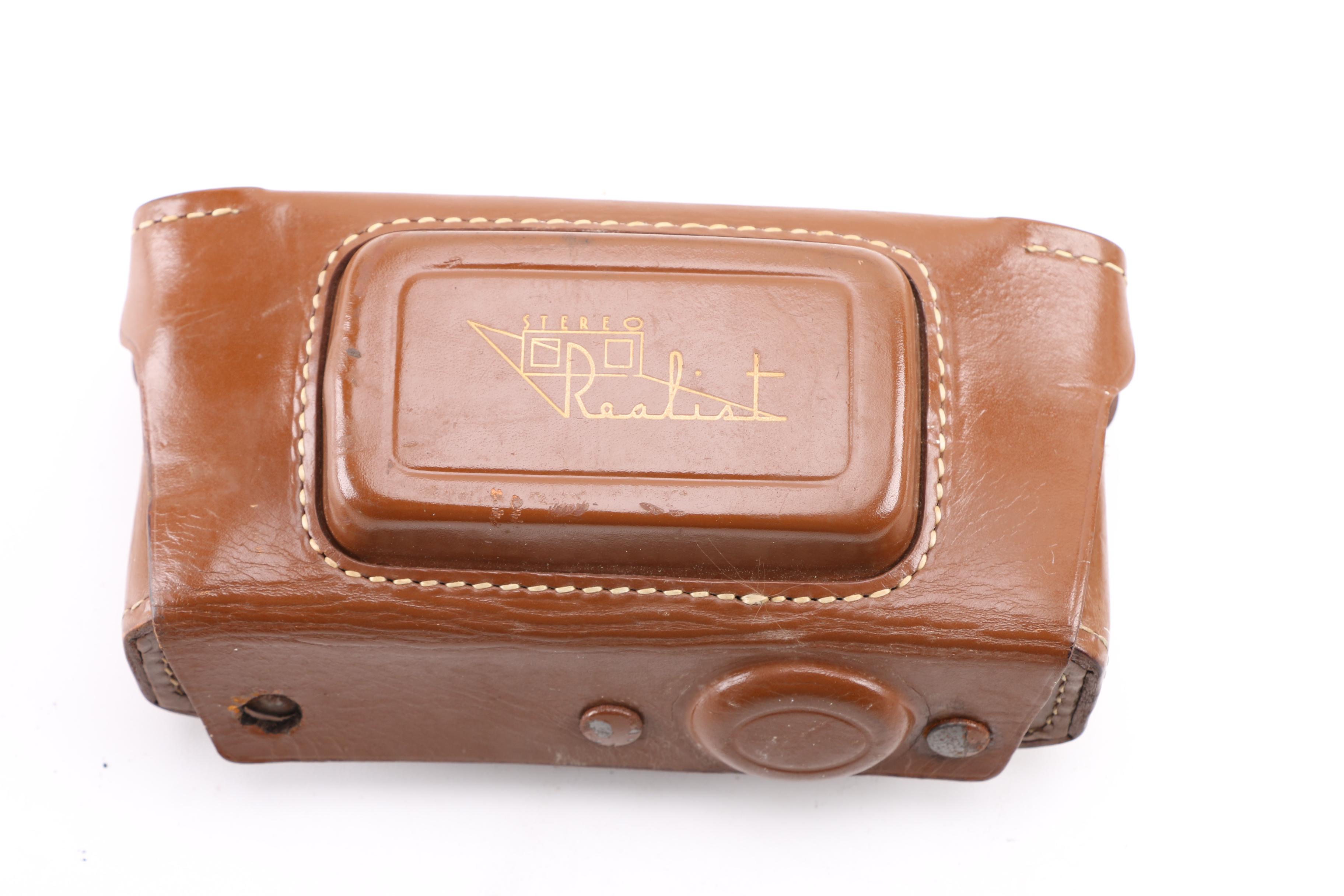 Vintage Stereo Realist and Kodak Film Cameras with Cases