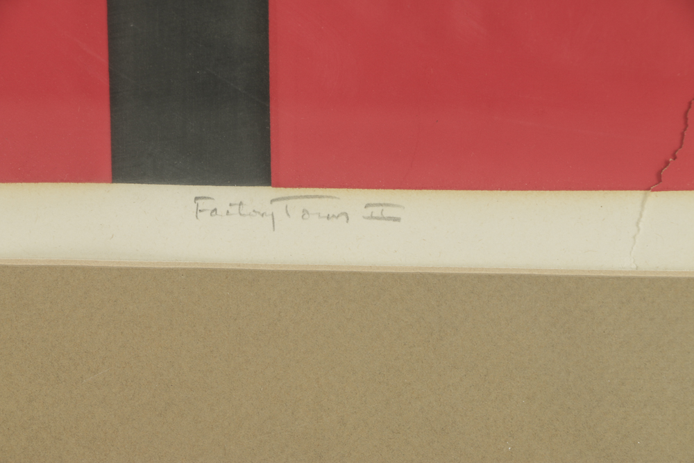 Lee Adler Limited Edition Serigraph on Paper "Factory Town II"