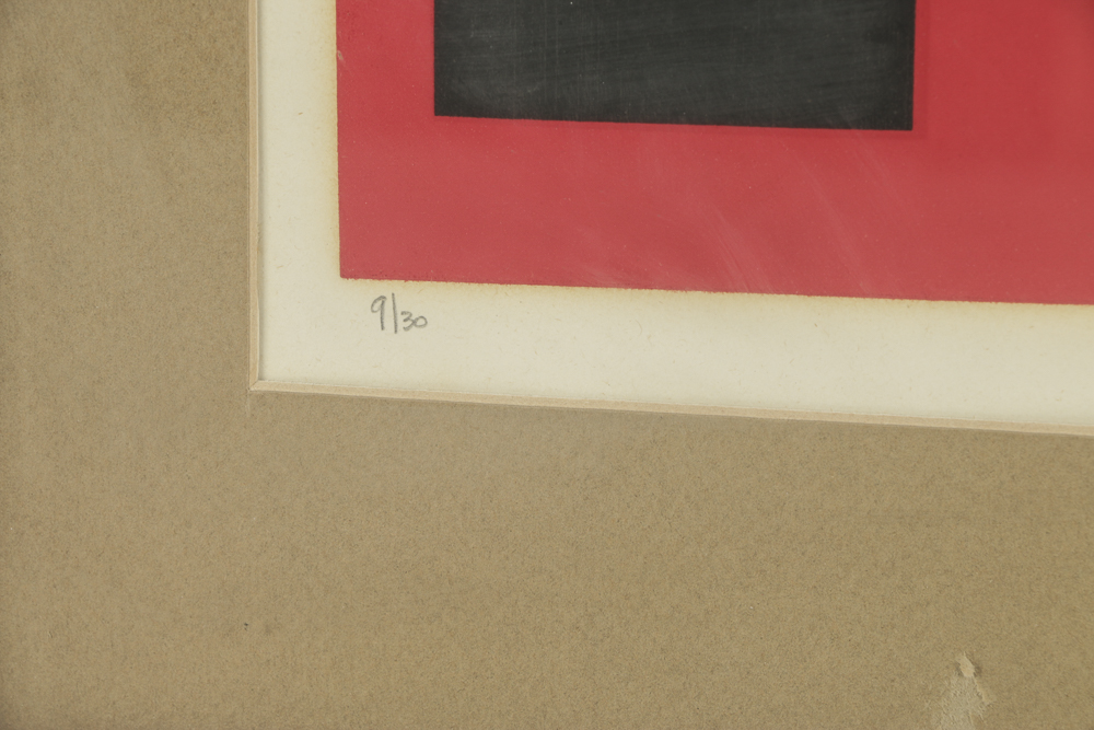 Lee Adler Limited Edition Serigraph on Paper "Factory Town II"