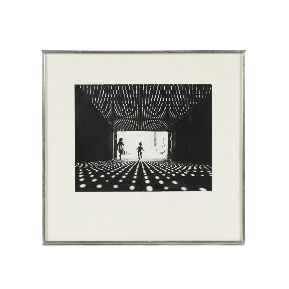 Donald B. Valentine Black and White Photograph "Bather's Exit"