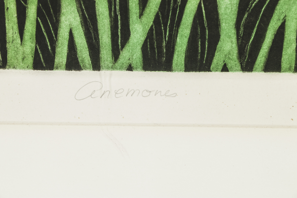 Janet Compere Limited Edition Serigraph on Paper "Anemones"