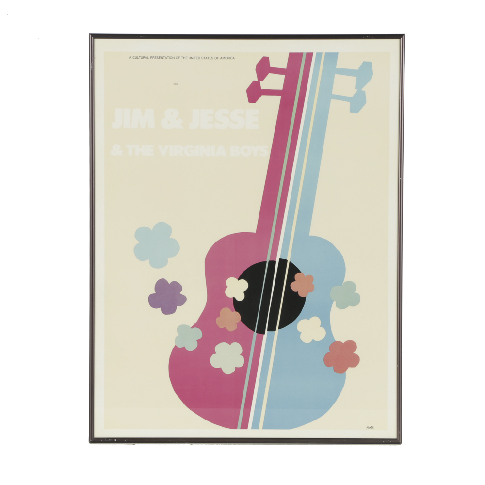 Half-Tone Poster Print for Jim & Jesse & The Virginia Boys