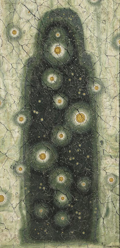 Dmitry Sandjiev Oil Painting on Linen Canvas "The Cracked Time"