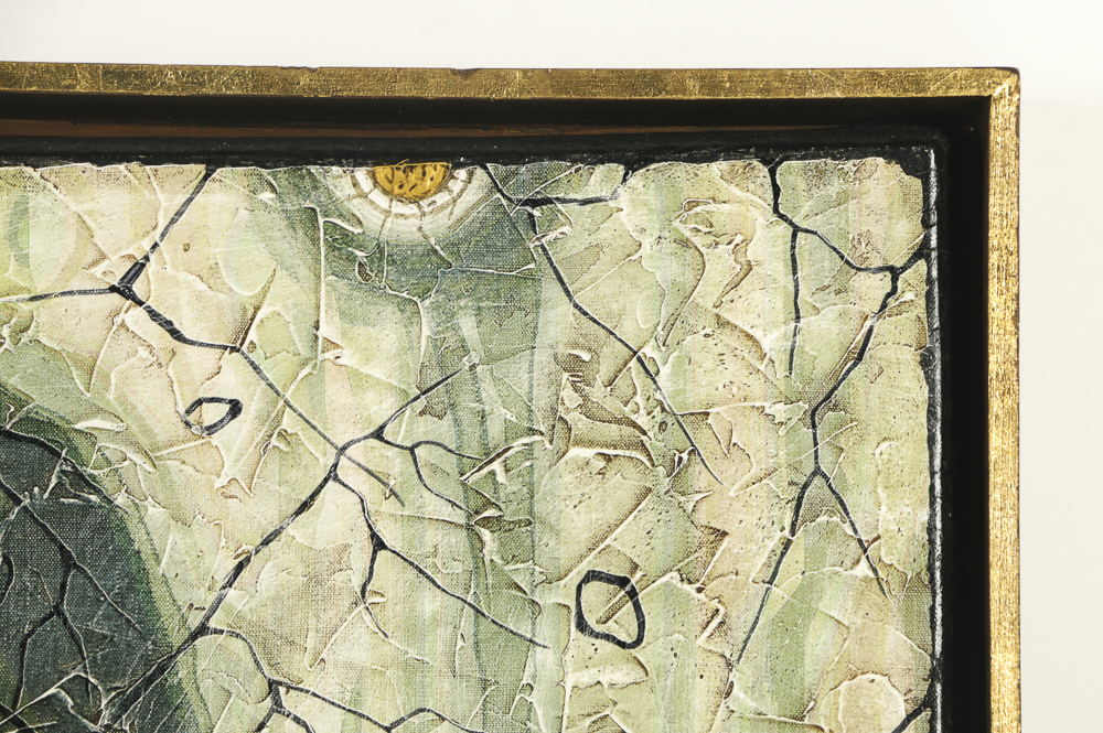 Dmitry Sandjiev Oil Painting on Linen Canvas "The Cracked Time"