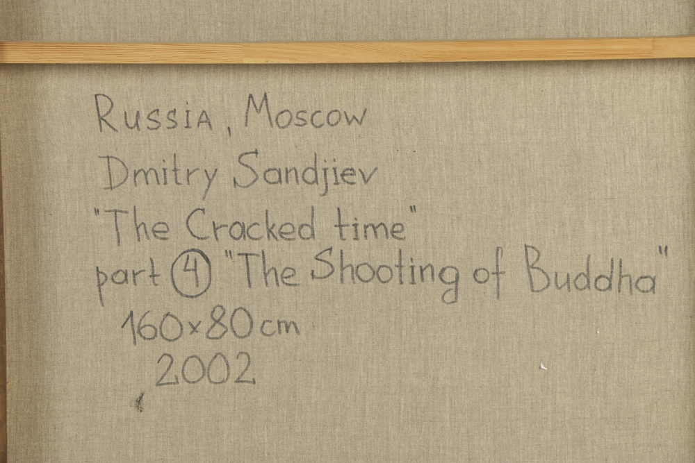 Dmitry Sandjiev Oil Painting on Linen Canvas "The Cracked Time"