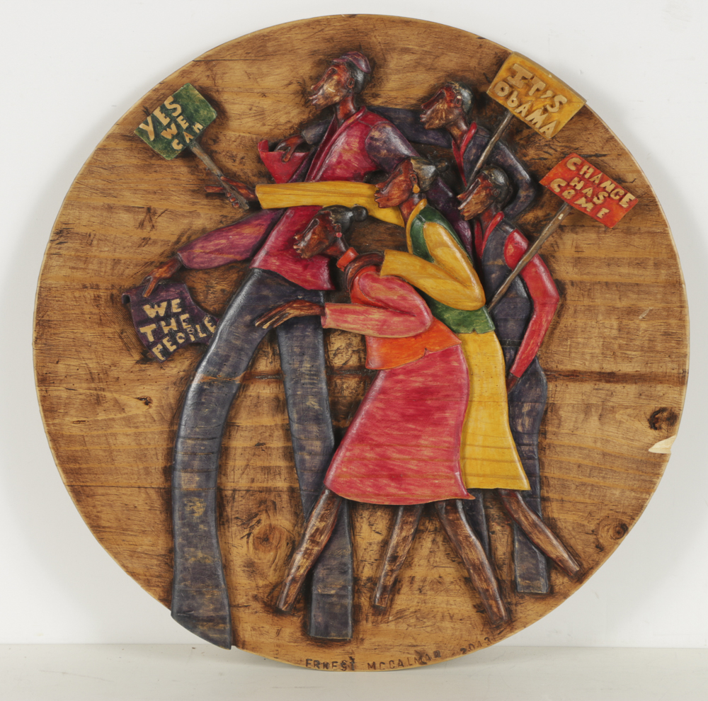 Ernst McCalman Wood Carving of March