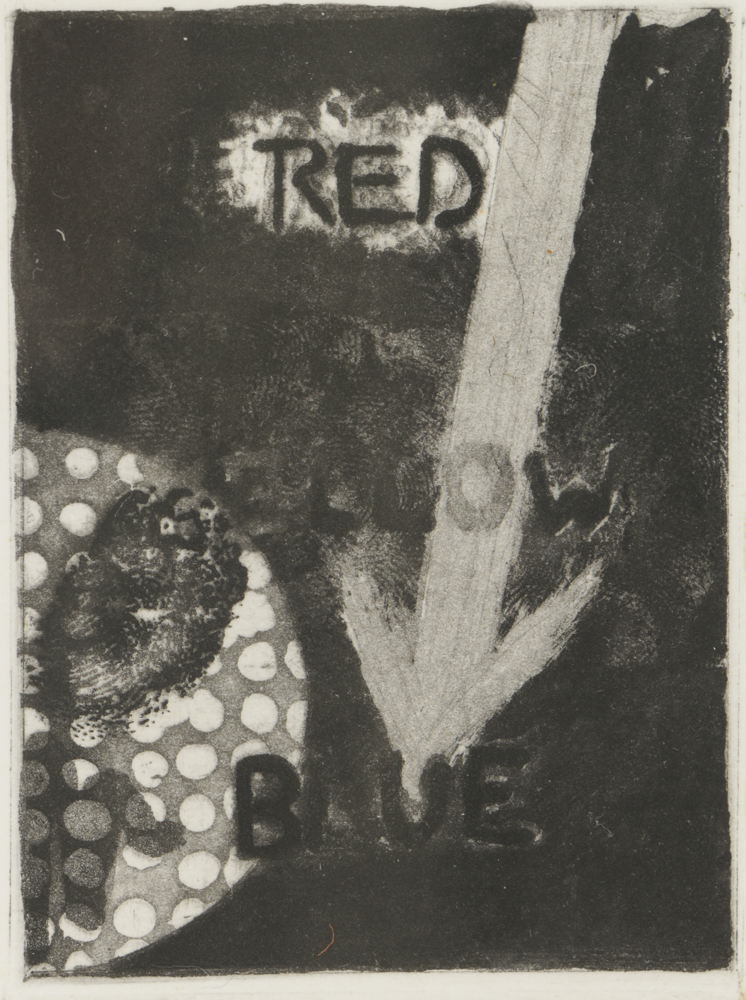 Jasper Johns Signed Limited Edition Etchings with Aquatint "Untitled (Red, Yellow, Blue)"