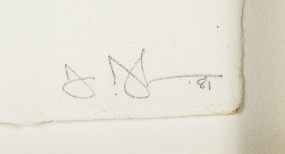 Jasper Johns Signed Limited Edition Etchings with Aquatint "Untitled (Red, Yellow, Blue)"