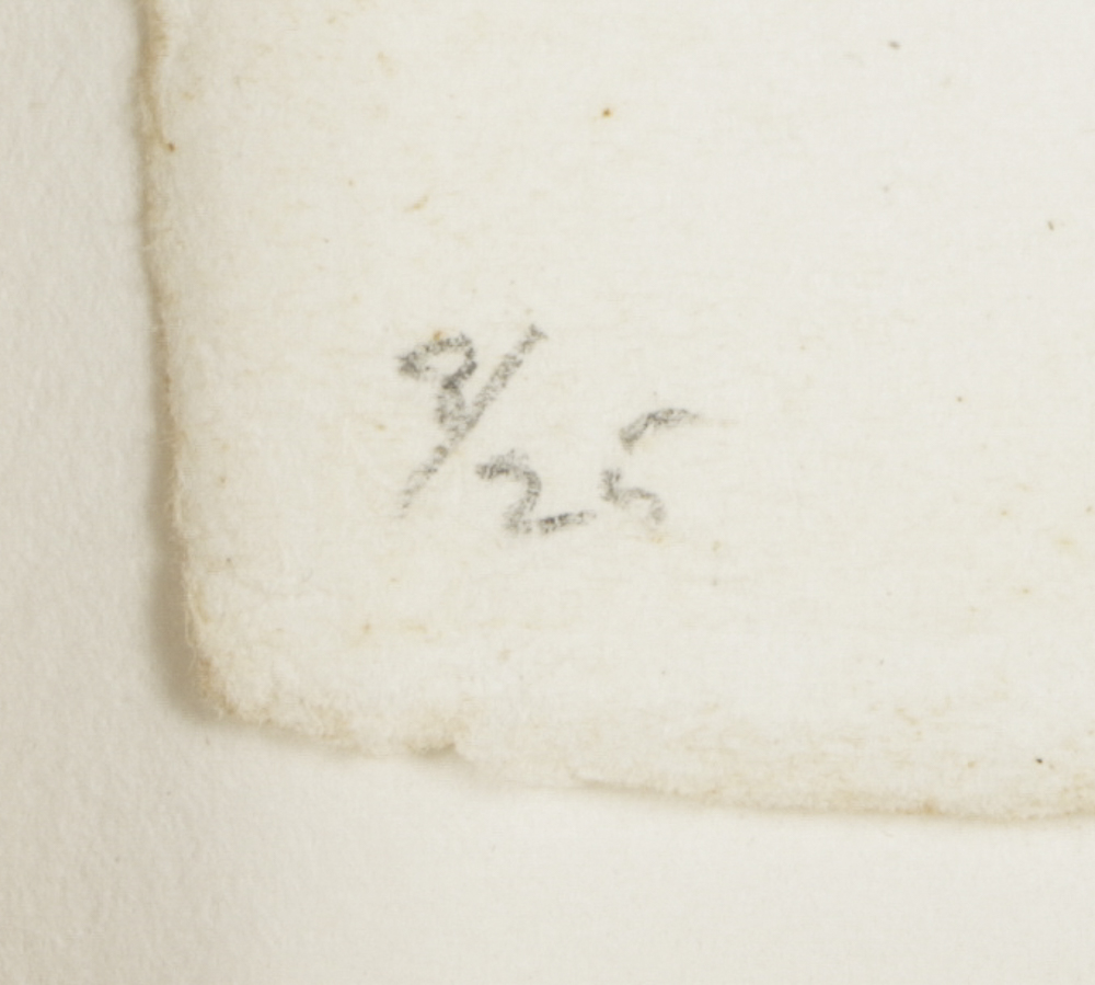 Jasper Johns Signed Limited Edition Etchings with Aquatint "Untitled (Red, Yellow, Blue)"