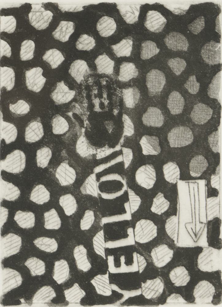 Jasper Johns Signed Limited Edition Etchings with Aquatint "Untitled (Red, Yellow, Blue)"