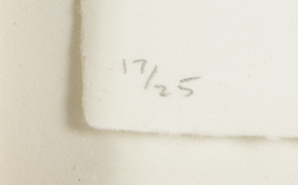 Jasper Johns Signed Limited Edition Etchings with Aquatint "Untitled (Red, Yellow, Blue)"