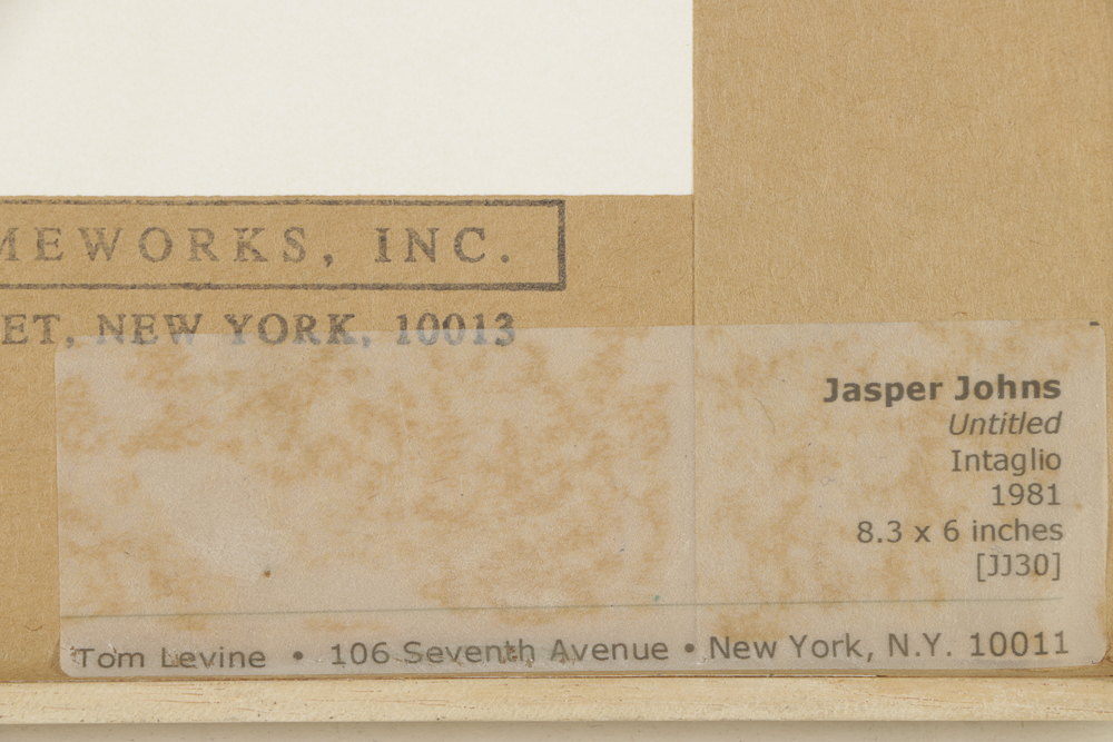 Jasper Johns Signed Limited Edition Etchings with Aquatint "Untitled (Red, Yellow, Blue)"