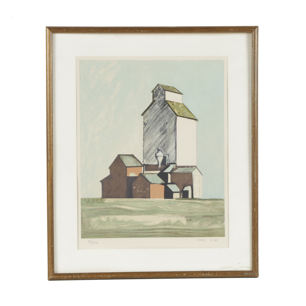 Carol Wald Limited Edition Lithograph on Paper "Sentinel of the Plains"