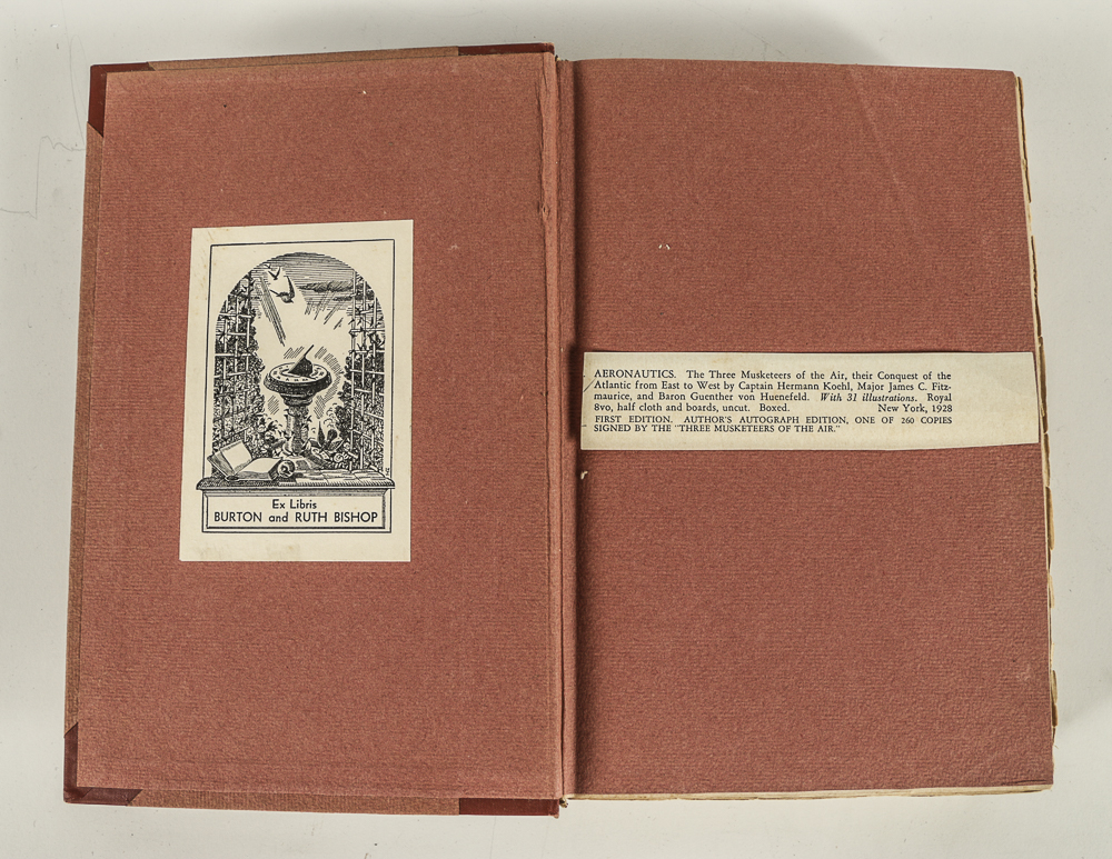 1928 Signed Limited Edition of "The Three Musketeers of the Air" by Hermann Koehl, James Fitzmaurice, and Guenther von Huenefeld