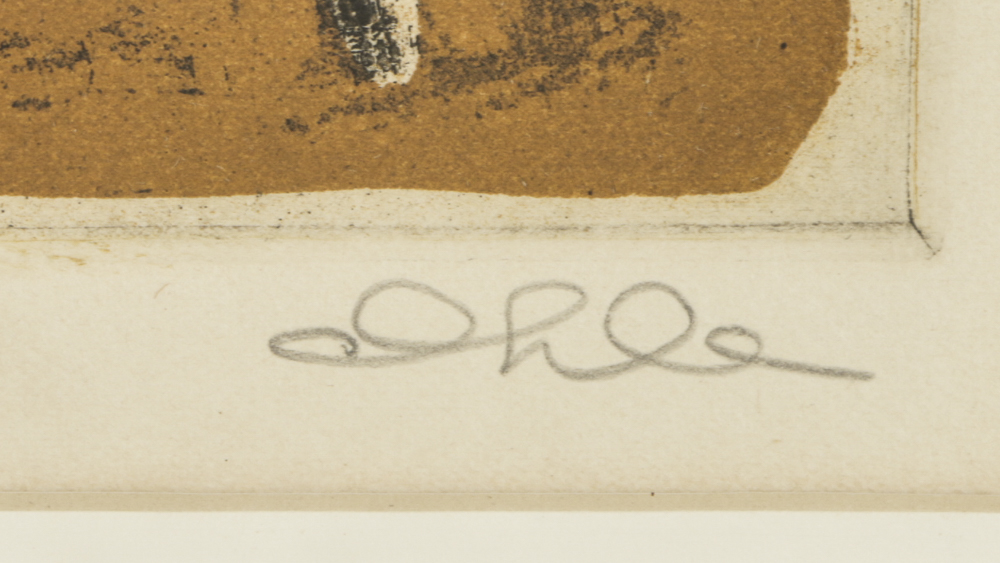 John Ihle Limited Edition Color Etching "Sunlit Sea with Plankton"